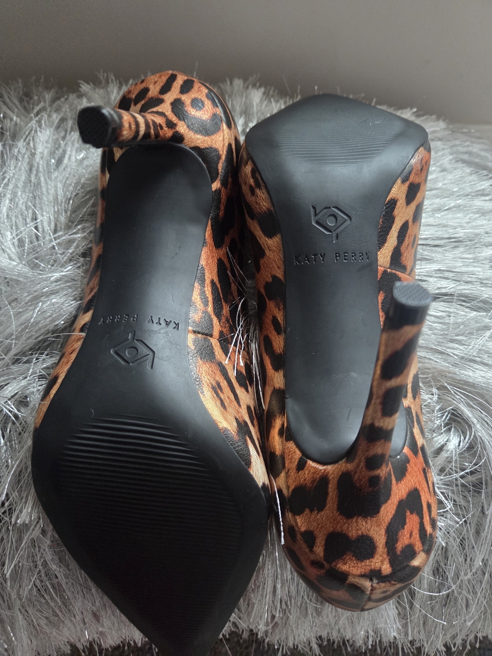Katy Perry Collections Leopard Print Pointed Toe Pumps - Brown/Black - Picture 11 of 14